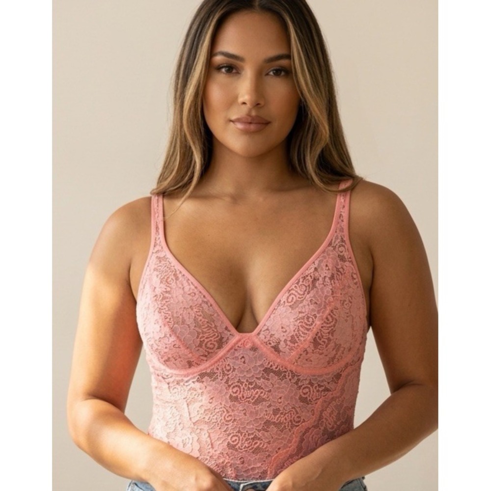 New Emanuel UNGARO  Lingerie Lace  Bodysuit Size 36C